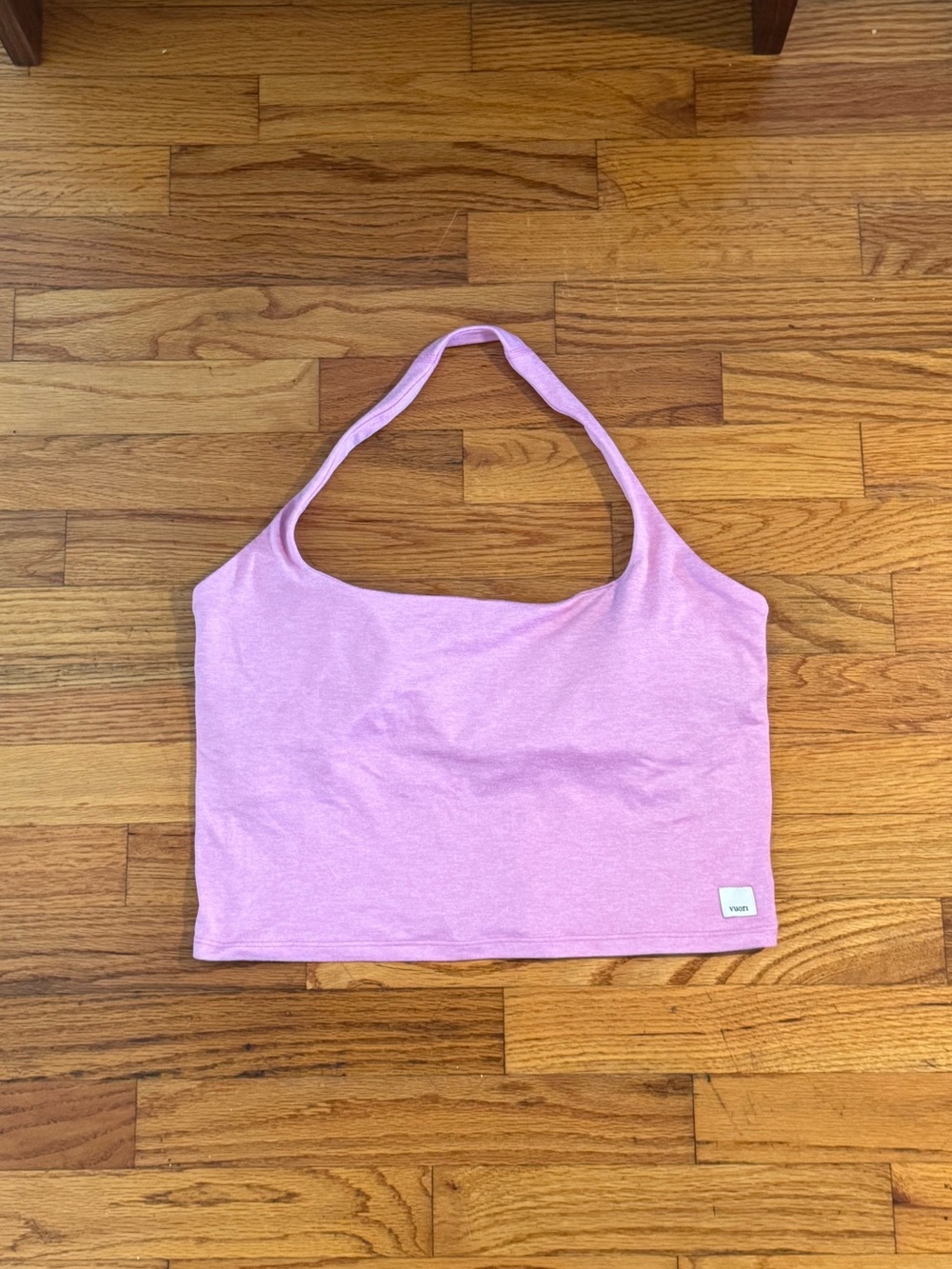 Vuori Azalea Pink Halo Halter Crop Top